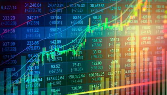 Stock,Market,Or,Forex,Trading,Graph,And,Candlestick,Chart,Suitable